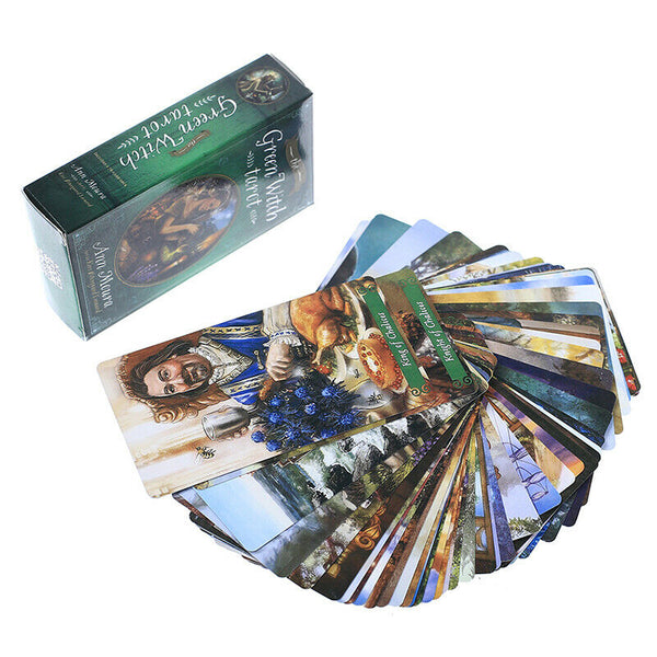 78Pcs Oracle Tarot Cards The Green Witch Tarot Oracle Card Board Deck GameB Hn