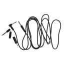 guitar audio cable 6.35mm straight to right angle plug acket with 3 adapters  Z