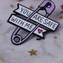 Girl Power Kindness Wine Lover Inspirational Lovely Enamel Pin Badges BroocSEAU
