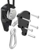 2-Pack 1/8 Inch 8-Feet Long Adjustable Heavy Duty Rope Clip Hanger, Reinfor M3E9
