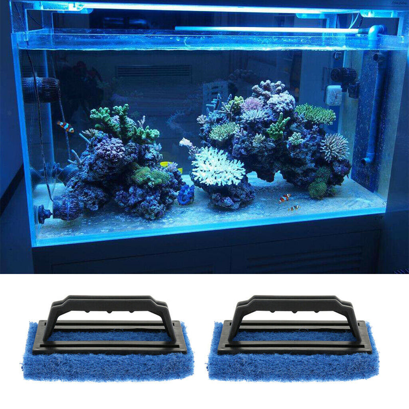 2Pcs Fish Tank Aquarium Glass Brush Cleaning