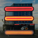 3 in 1 Neon LED RV Trailer Truck Flowing Turn Signal Brake Rear Tail Light Lamp