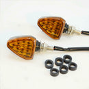 2x Yellow Universal LED Motorcycle Turn Signal Turning Light Indicator B FMS