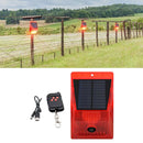 Solar Sound Alarm Light 8-LED 129db Weatherproof Alarm System Garden Yard