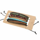 Man European Hot Retro Multilevel Cowhide Handmade Woven Bracelet A