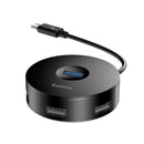 Baseus USB HUB External 4 Ports USB C Hub Splitter To USB 3.0 + 3 USB 2.0 F E9Y5
