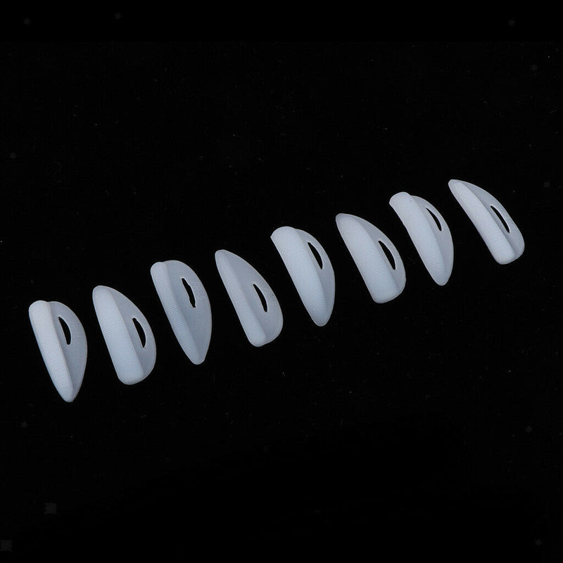 8Pcs False Eyelash Permanent Makeup Patches With Holes Perming Shields Pads