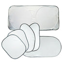 6 Pcs Set Car Window Windscreen Shield Sun Shade Side Back Visor Cover Silv O5U2