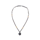 Black Tourmaline Stone Pendant Necklace Natural Crystal Gem Specimen Jewelry Hot