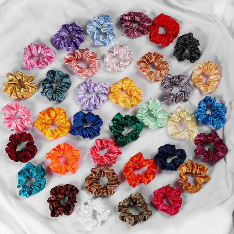 35 Pieces Women Hair Scrunchies Bobbles Ponytail Holder Hair Band Updo Tool