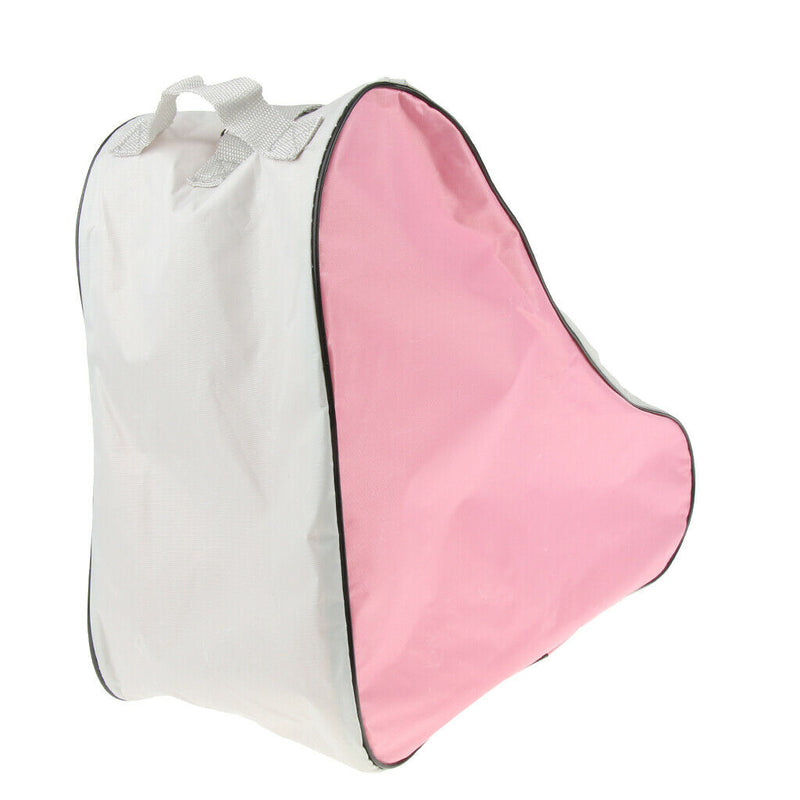 2XDURABLE WATER-PROOF SPORTS PRO DELUXE ICE SKATING SKATE STORAGE BAG, PINK+BLUE