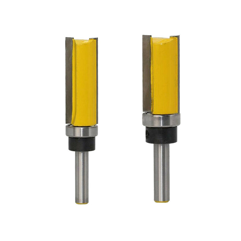 2pcs Straight Router Bits 8mm Shank