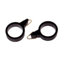 4x Fishing Rod Hook Keeper Elastic Lure Bait Outdoor Fishing S/M Black