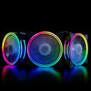 RGB LED Multiple Thin Aperture CPU Cooling Fan Desktop Computer Adjustable Top