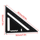7'' Aluminum Alloy Triangle Angle Protractor Speed Square Measuring Ruler Miter
