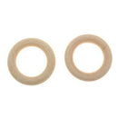 Pack of 10 5.5cm Wood Loop Ring Wood Material for DIY Jewelry Findings Key  K4O3