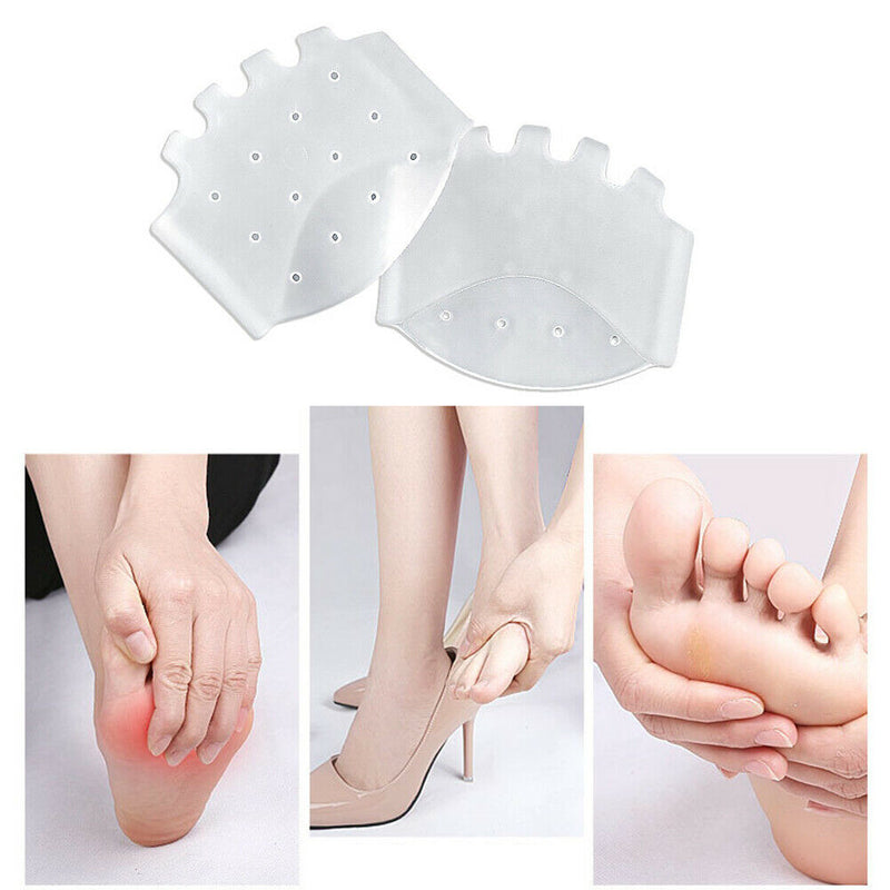 Silicone Gel Insoles Forefoot Pads Pain Relief Toe Separator Foot Insert-Cushion