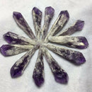 7-9cm Amethyst Cluster Natural Quartz Crystal Point Wand Specimen Reiki Healing