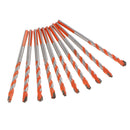 10Pcs Triangle Head Ceramic Glass Tile Drill Bits Set 6mm Spade Drill Bit