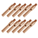 10 Pieces Red Copper Gas Shielded Weld Welding Welder Contact Nozzle  1.4mm