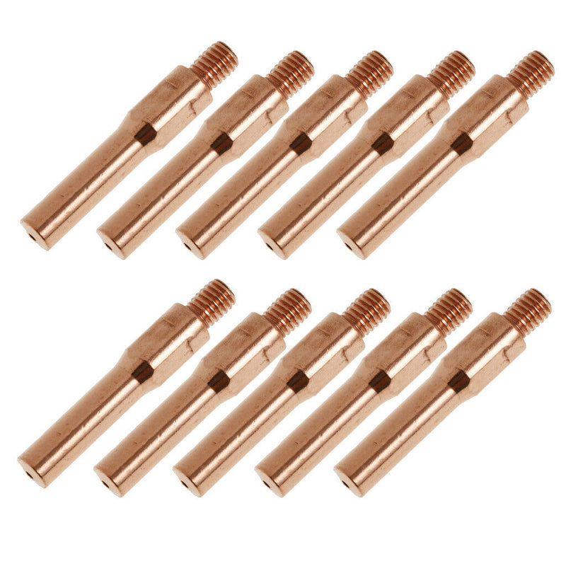 10 Pieces Red Copper Gas Shielded Weld Welding Welder Contact Nozzle  1.4mm