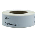 3 Rolls 375pcs Freezer Refrigerator Labels Stickers Paper Self-Adhesive