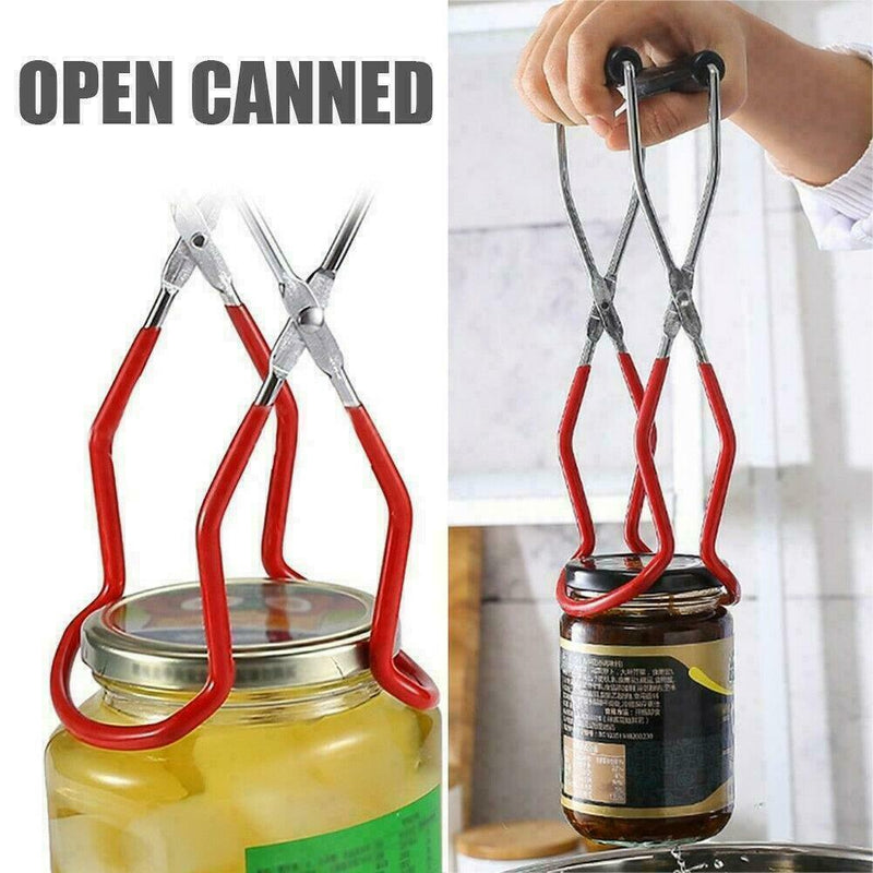 1*Anti-slip Wide-mouth Clip Practical kitchen Tools Grip steel Handle R6S8