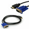 6ft HD 1080P HDMI to 15 Pin VGA Male Adapter Converter Cable HD Gift For PC G5L8