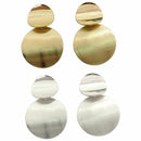 Geometric Circle Metal Drop Earrings For Women Fashion Round Dangle Earring T5C5