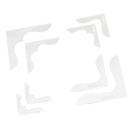 8Pcs Acrylic Bag Wallet Corner Decoration Stencil Template LeatherCraft Tool