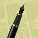 Professional Writing Jinhao 1200 18KGP Black Fountain Pen Dragon Medium Nib