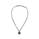 Natural Black Tourmaline Pendant Necklace Chakra Crystal Healing Stone Pendant
