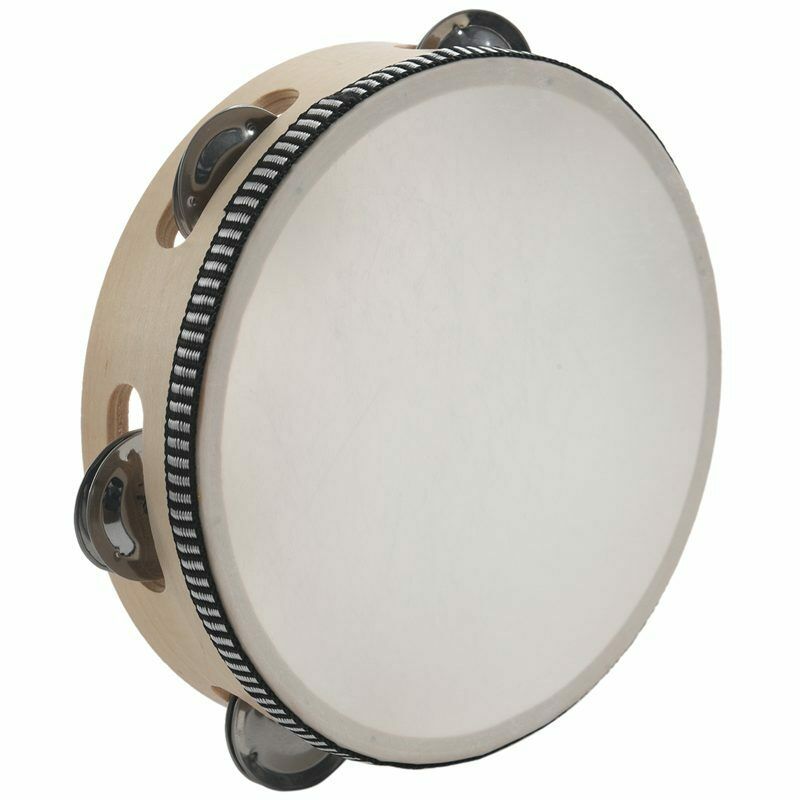 7 inch Musical Tambourine Tamborine Drum Round Percussion Gift for KTV Part