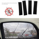 2Pcs Car Window Cover Uv Protection Shield Sunshade Curtain Mosquito Dust P
