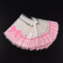 100X Flower Lace Pastry Cookie DIY Gifts Self-Adhesive Plastic Cellophane Bag Dz