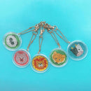 5pcs DIY Cute Animals Full Drill Diamond Painting Keyring Craft Keychain