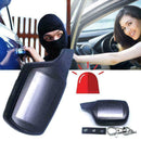 2 Way Car Anti-theft Alarm System LCD Remote Control Key Case Keychain Deli U6U2