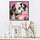 Dog Flower 5D Full Drill Diamond Painting DIY Craft Needlework Cross Stitch