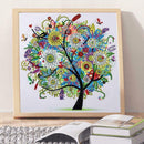 5D DIY Special Shaped Diamond Painting Colorful Tree Cross Stitch Embroider