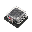 Universal 8 Way Circuit Automotive Blade Fuse Box Block Holder Car Boat