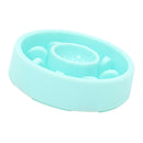 3x Pet Dog Puppy Food Slow Feeder Pet Cat Anti-Gulping Bowls Green For Dogs