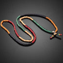 Fashion Lucky Multicolor Wooden Multilayer Beads Women Jewelry Bracelet