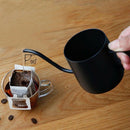 350ml Stainless Steel Black Gooseneck Narrow Spout Hand Drip Coffee Pot Ket