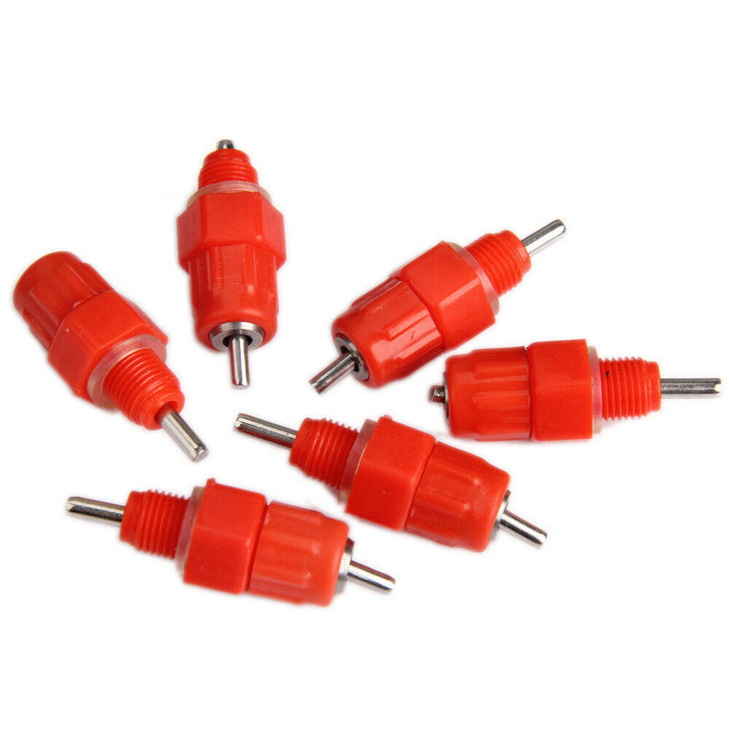 50 Pcs Water Cups Nipple Chicken Drinkers Waterer 360 Angle Poultry Supplie