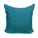 2Pcs Blue Velvet Pillow Covers Geometric Embossment Cushion Covers 20x20inch