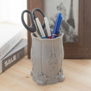 2Pcs Pen Holder Plastic Desktop Makeup Brush Container Cup Box Multipurpose