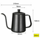 Stainless Steel Mounting Bracket Hand Punch Pot Coffee Pots With Lid Drip G H7T4