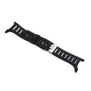 Black Rubber Replacement Watch Band for Suunto T1 T1C T3 T3C T3D T4C T4D