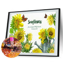 5D DIY Diamond Painting Kits Sunflower Full Round Drill Picture Handicraft