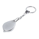 Portable 5X Folding Key Ring Magnifier with Key Chain Daily Magnifying Tool